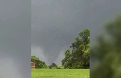 A tornado seen touching down in Poolesville