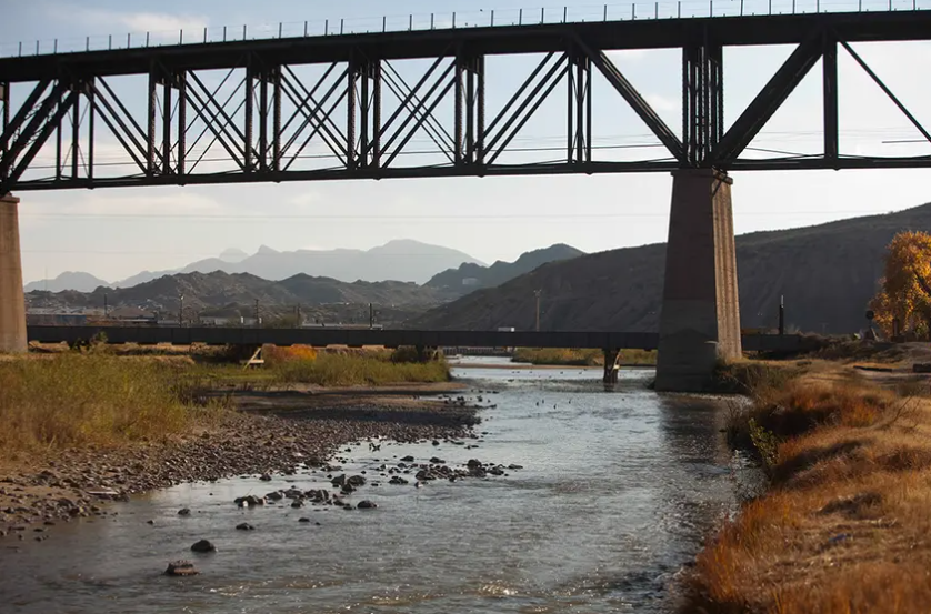 The Rio Grande at the New Mexico-Texas border near El Paso in 2013