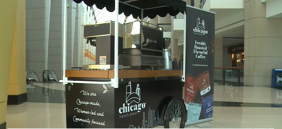 <i>WBBM via CNN Newsource</i><br/>The Chicago French Press coffee cart will be standing by with coffee for anyone needing a pick-me-up at the DNC.