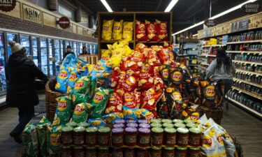 PepsiCo Inc.'s Frito-Lay branded products at a supermarket in Latham