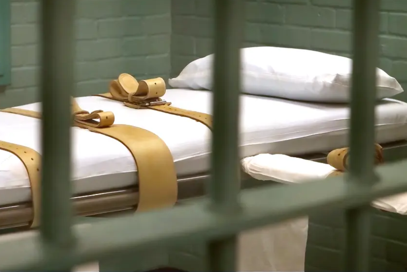 Interior of death chamber in Texas.