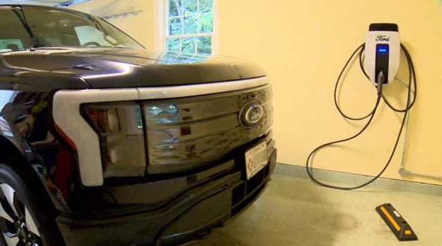 <i>WBAL via CNN Newsource</i><br/>Brian Foreman's Ford F-150 is his own personal power plant