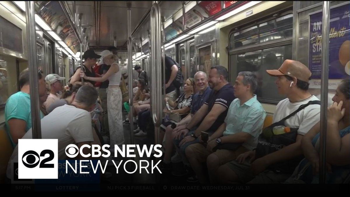 <i>WCBS/WLNY via CNN Newsource</i><br/>Subway riders who rely on the 1 train say they've encountered far too many cars without working air conditioning