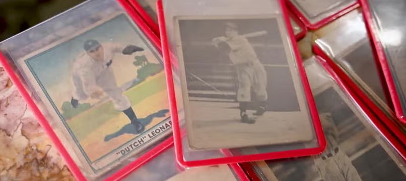 <i>WMUR via CNN Newsource</i><br/>Toni Pappas found a collection of historic baseball cards hidden in the walls of her barn house.