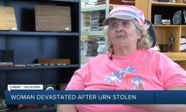 Anna Daniels is devastated. She took her the urn of her sister's remains to Custom Craft Awards & Engraving and someone stole it.