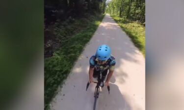 Colin McConnell is riding his bicycle from Detroit to Chicago and back to raise money and awareness for Special Olympics Michigan in support of a friend.