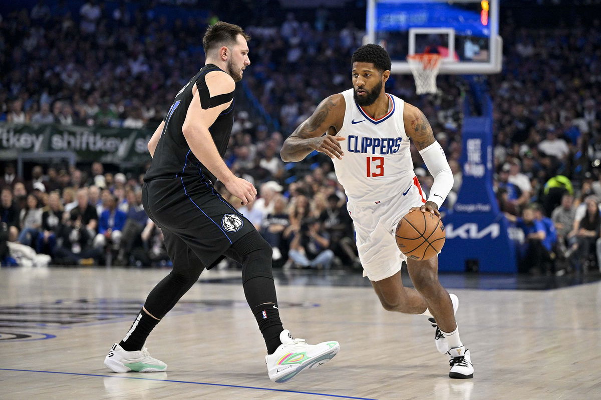 <i>Jerome Miron/USA TODAY Sports/Reuters via CNN Newsource</i><br/>The LA Clippers face off against the Dallas Mavericks during the 2024 NBA playoffs.