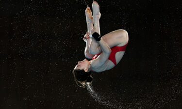 Andrea Spendolini-Sirieix won bronze in the individual 10m platform at the World Aquatics Championships this year.