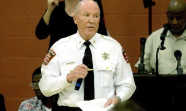 Sangamon County Sheriff Jack Campbell speaks during a listening session at Union Baptist Church on July 29