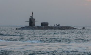 The USS Georgia transits the Gulf