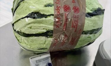 CBP officers found 4587 pounds of meth in shipment of disguised watermelons