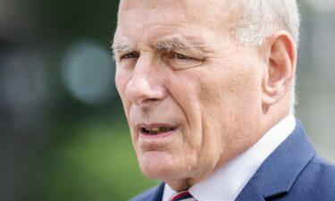 Retired Marine Gen. John Kelly attends a relinquishment of office ceremony on July 10