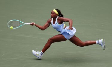 Coco Gauff cruised into the second round of the US Open.