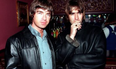 (From left) Noel Gallagher and Liam Gallagher of Oasis in London in 1995.