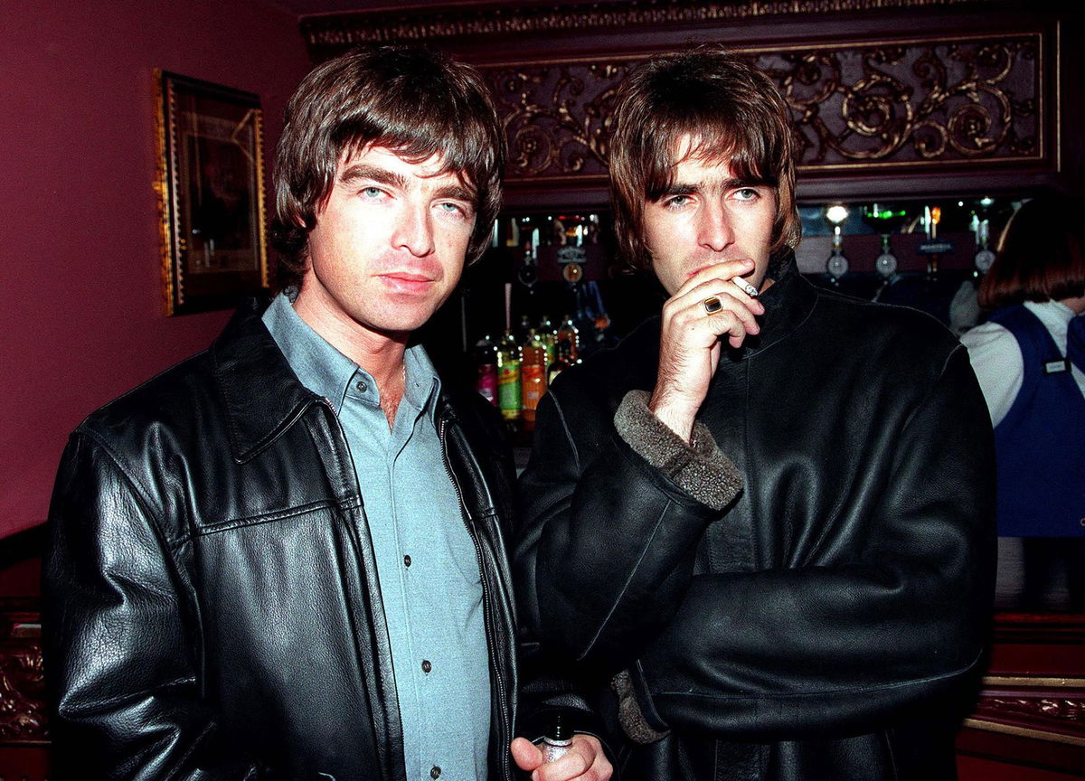 <i>Dave Hogan/Hulton Archive/Getty Images via CNN Newsource</i><br/>(From left) Noel Gallagher and Liam Gallagher of Oasis in London in 1995.