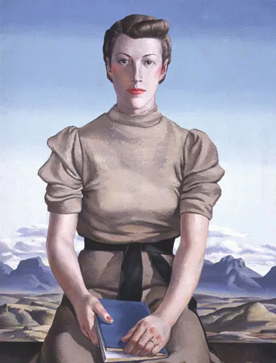 Lea, T. (1939) Sarah and the Mountain. [Oil on canvas] 33¼ x 26¼. Collection of the EPMA, gift of IBM.