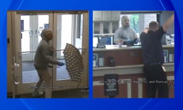 Police are searching for a suspect allegedly wanted in an armed robbery at a bank in West Bloomfield Friday morning.