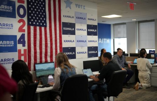 Vice President Kamala Harris' campaign headquarters in Wilmington