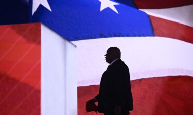 North Carolina Lt. Gov. Mark Robinson arrives to speak during the first day of the 2024 Republican National Convention at the Fiserv Forum in Milwaukee