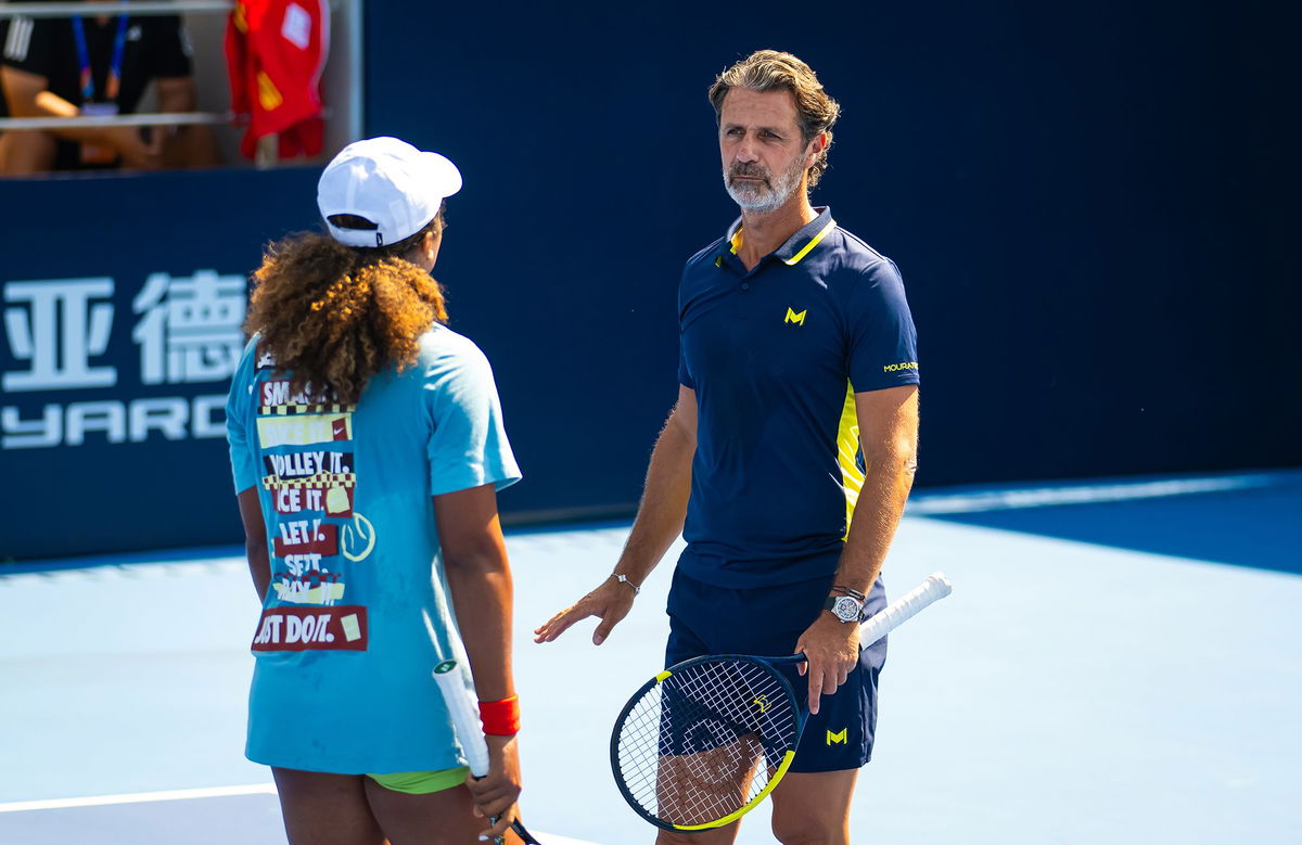 <i>Lintao Zhang/Getty Images via CNN Newsource</i><br/>Naomi Osaka beat Lucia Bronzetti at the China Open on September 26.