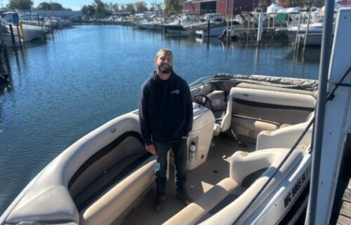 21-year-old Jarrett Burkhalter was pulling out of Humbug Marina in Gibraltar