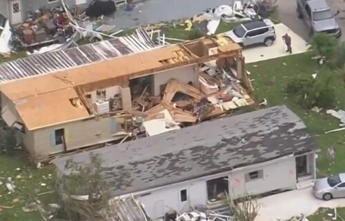 Beleaguered homeowners around Palm Beach Gardens are coping with some massive damage from a tornado that touched down on Wednesday.