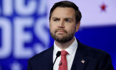 Republican vice presidential candidate Sen. JD Vance participates in a debate at the CBS Broadcast Center on October 1