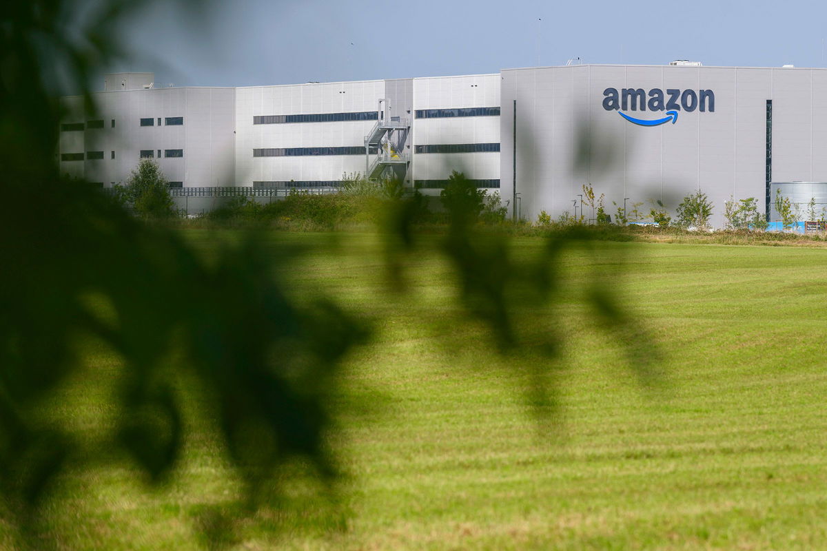 An Amazon distribution center in Augny, near Metz, eastern France, pictured in August 2024.