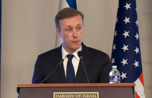 White House national security adviser Jake Sullivan speaks during an event at the Israeli Embassy in Washington