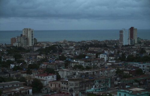 A general view of the city during a nationwide blackout caused by a grid failure in Havana