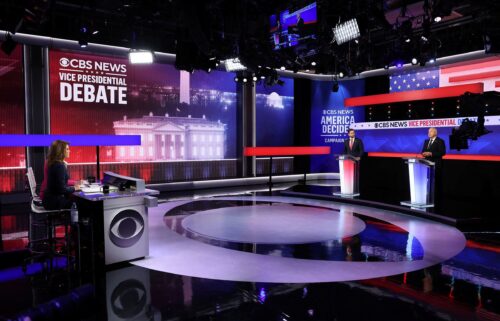 Minnesota Gov. Tim Walz and Sen. JD Vance attend a debate hosted by CBS News in New York on October 1.